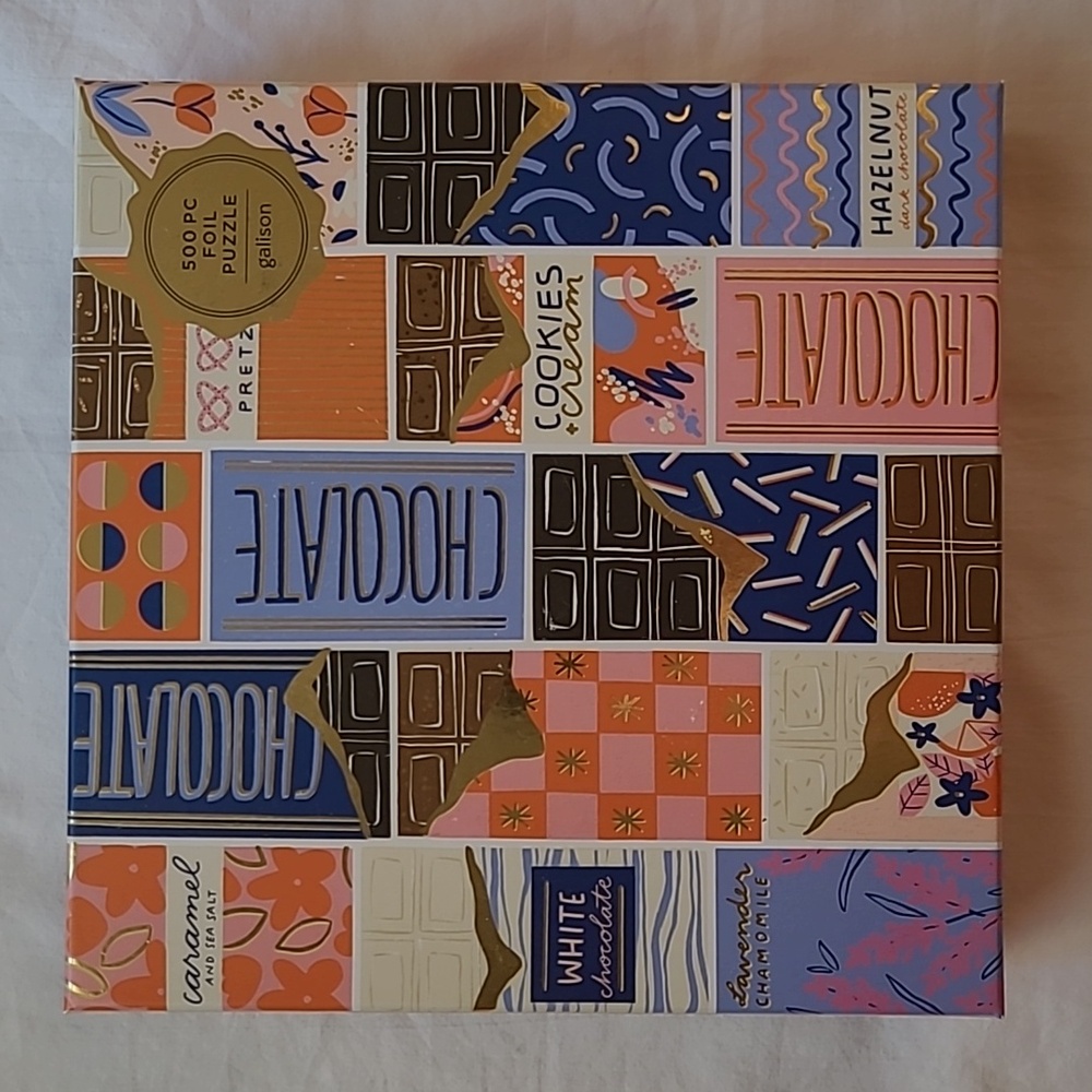Galison "At the Chocolate Bar" 500 Piece Foil Puzzle